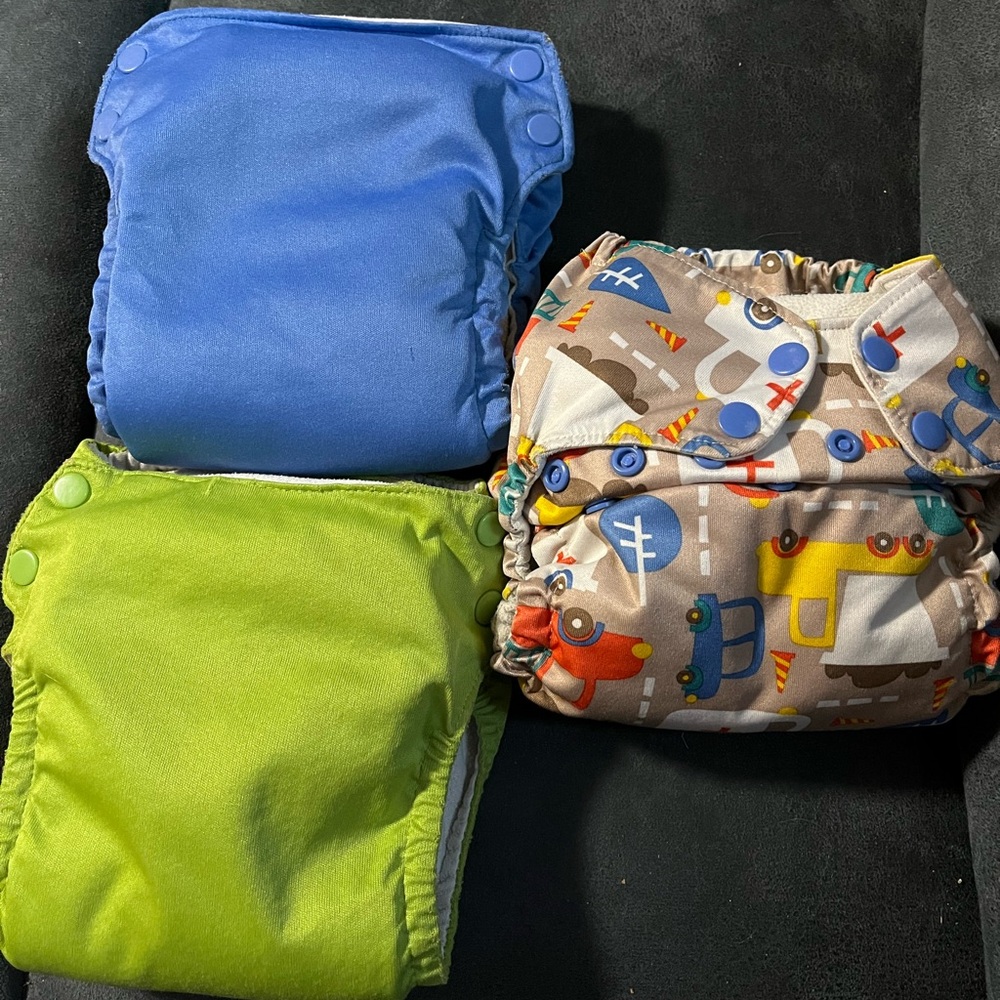 3 cloth diapers